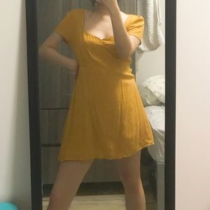 Honey Belle mustard colour summer dress